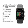 AI Grey Metal Blood Pressure Smartwatch, Health and Exercise Tracking, FDA 510(k) Cleared